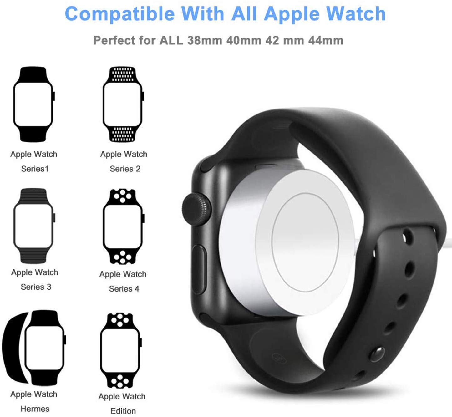 Updated Version Watch Charger, Powlaken Charging Cable MFi